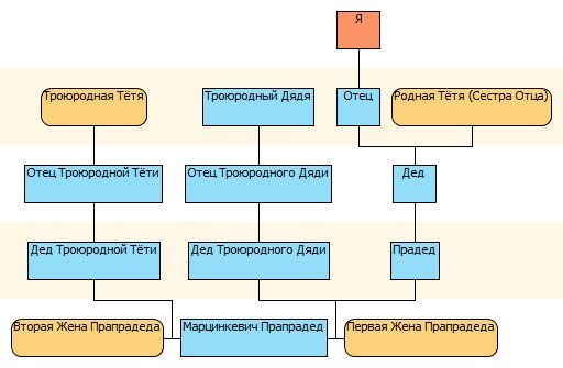 Дед двоюродной сестры. Троюродный брат схема. Схема троюродного родства. Схема родственных связей.